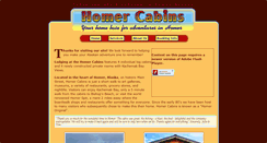 Desktop Screenshot of homer-cabins.com